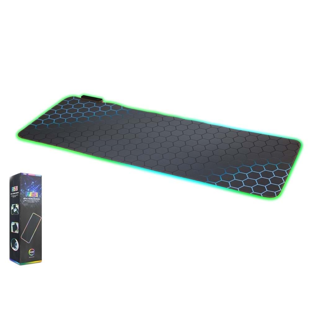 HADRON ZR1001 RGB Mouse Pad 300mm x 800mm Mavi Petek