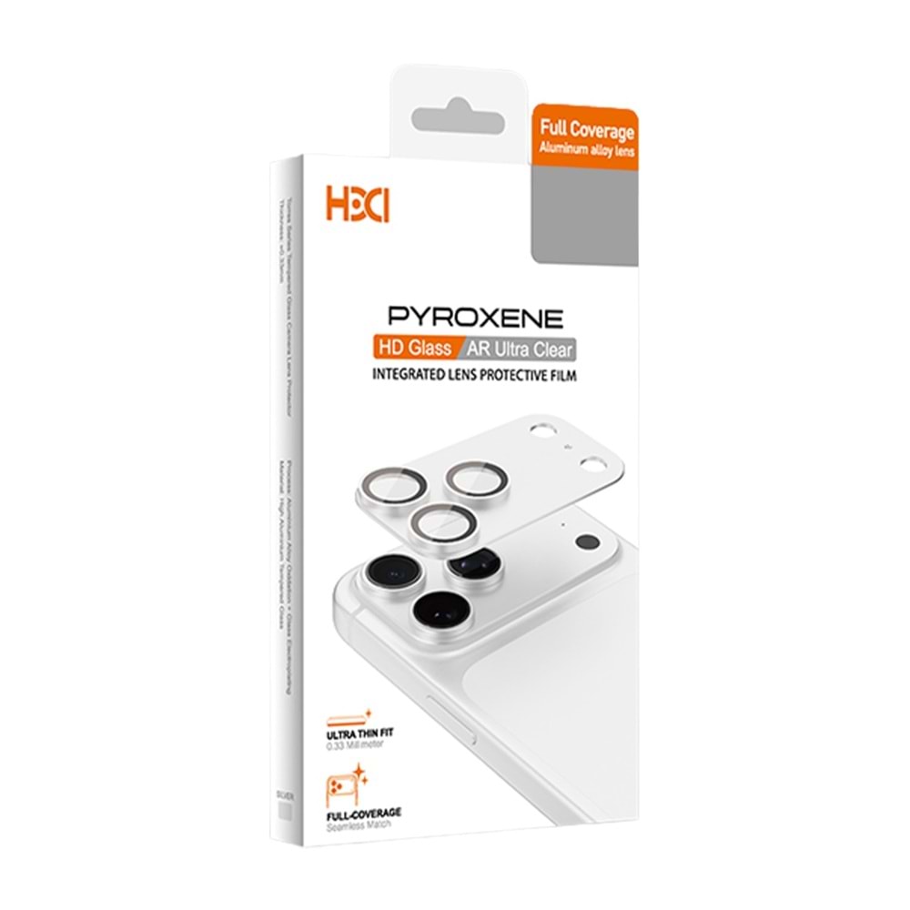 HDD Apple iPhone 18 Pro Max Pyroxene Kamera Lens Koruyucu - Gümüş