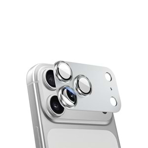 HDD Apple iPhone 18 Pro Max Pyroxene Kamera Lens Koruyucu - Gümüş
