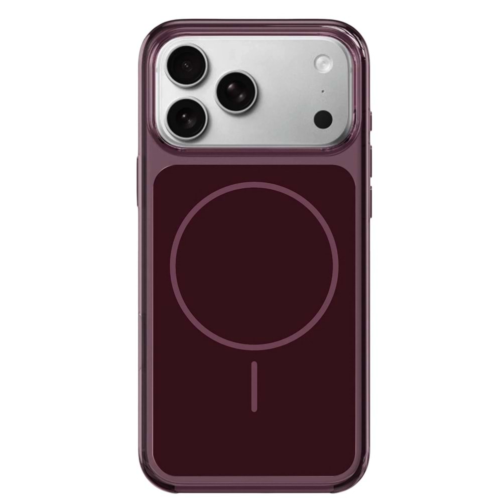 Joko Apple iPhone 17 Pro / 18 Pro Vizima Magsafe Kapak - Bordo