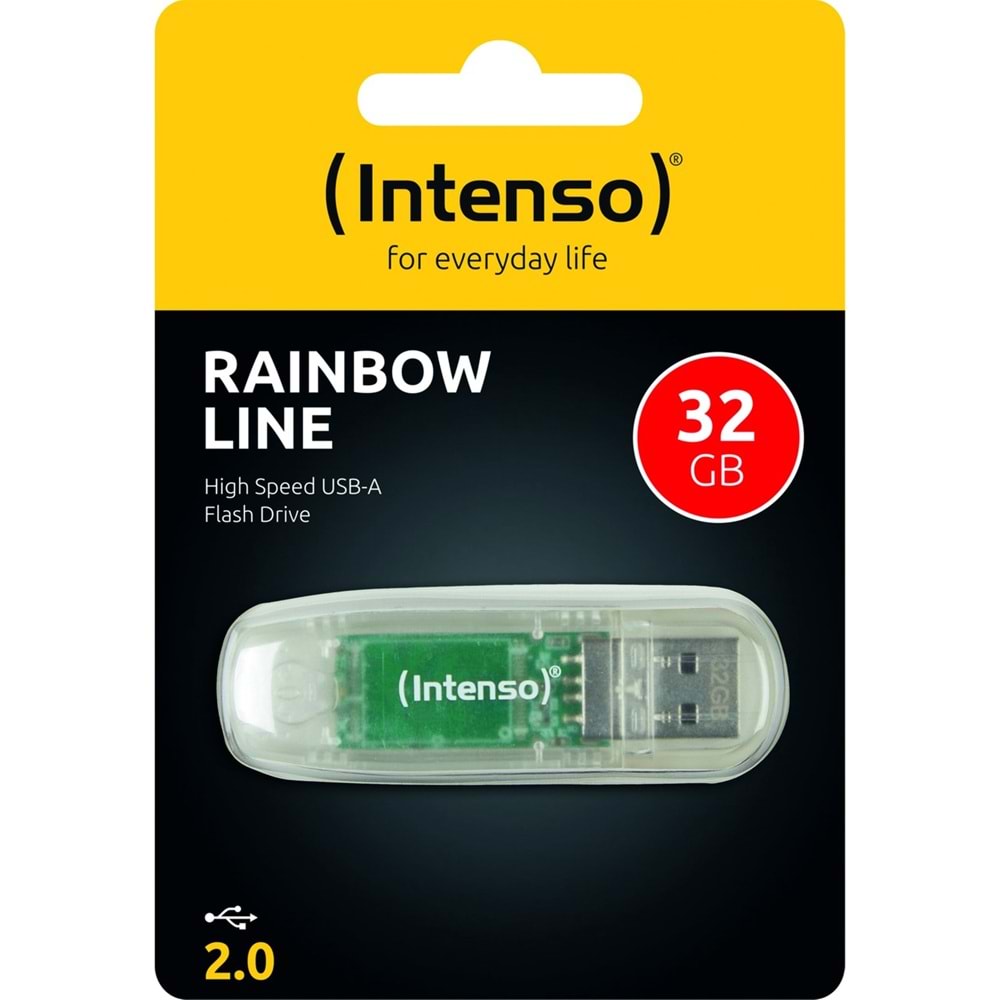Intenso 32 GB Flash Bellek Usb2.0 Rainbow Line Intenso 3502480