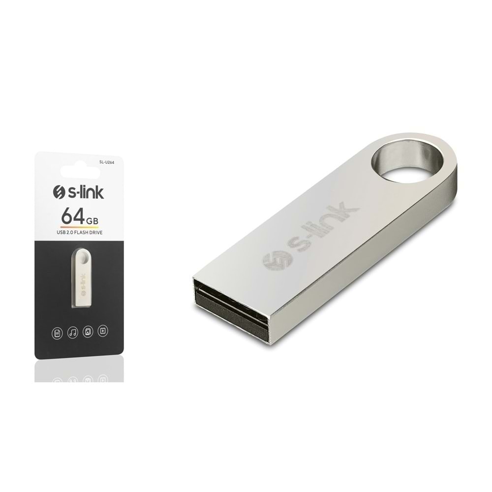 S-LINK SL-U264 64 GB Flash Bellek 2.0 Metal Gövde Usb Flash Bellek
