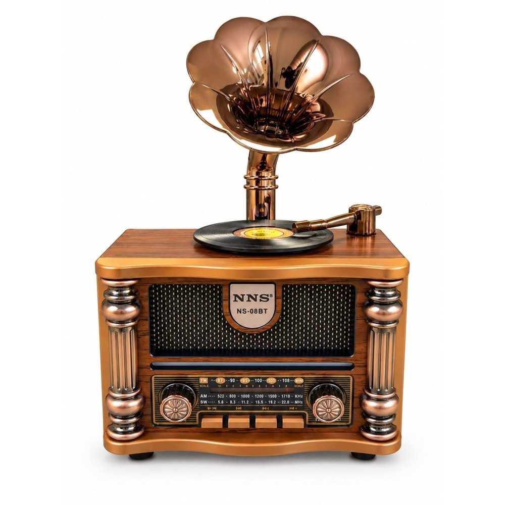 Concord NS-08BT BT/FM/USB Nostaloji Bluetooth Hoparlör