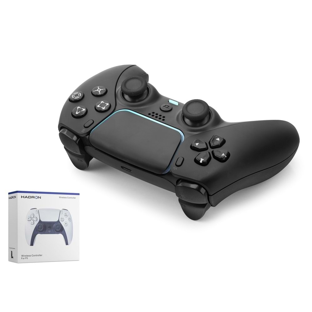 HADRON HD332 Kablosuz GamePad Oyun Kolu PS5 Uyumlu Dokunmatik Panelli - Siyah
